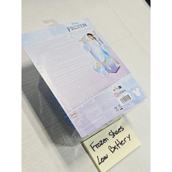 Disney Frozen Icy Magic Light-Up Snowflake Shoes Girls Dress Up Blue Elsa JAKKS - Picture 5 of 6